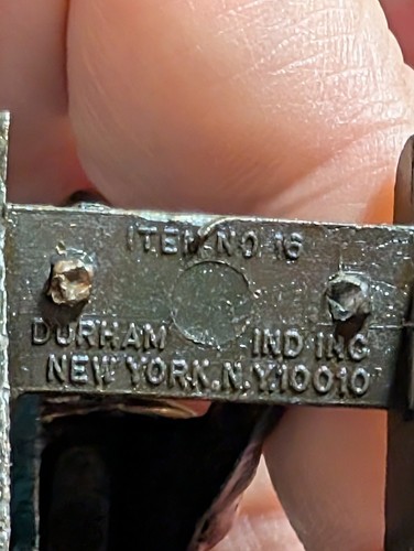 Vtg 1976 Durham DieCast Rocking Horse Metal Made Hong Kong Dollhouse Miniature - Picture 12 of 13