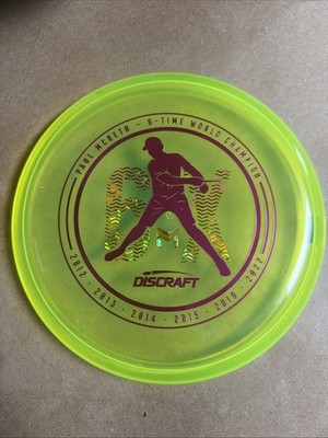 Discraft Paul McBeth 6X Crystal Z Luna 173-174g Yellow Purple Foil