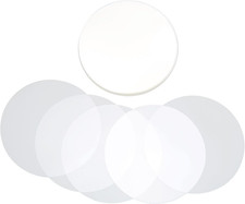 100Pcs Badge Film, Clear Film for Round Badge Button, Transparent Protective Fil