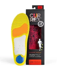 CURREX RunPro Insoles Low Arch Size M for Running Shoes; Arch Support Inserts