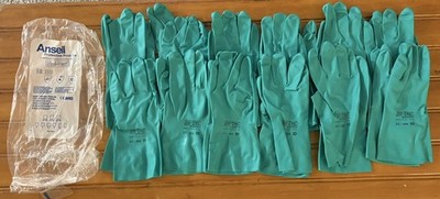 Ansell Gloves Sol-Vex 37-155 Unsupported Nitrile Gloves Size 10 Green Pack of 12