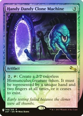 NM Foil Handy Dandy Clone Machine, MTG, The List, Magic the Gathering, 149