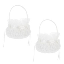 2 pezzi cesti da sposa per bambini rosa cesto da ricamo cesti da sposa cesti