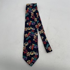 Lands' End Direct Merchants Men's Christmas Gifts Silk Neck Long Tie Made in USA