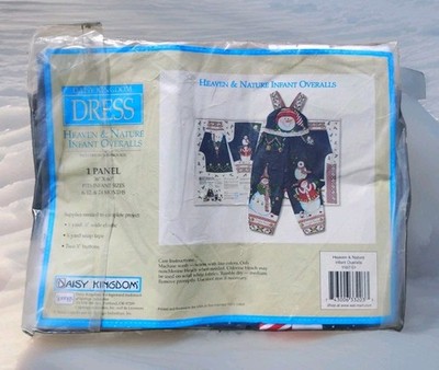 Daisy Kingdom Dress Heaven & Nature Infant Overalls 6-24 Mth Snowman 100% Cotton