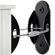 10 Pack Furniture Wall Anchors for Baby Proofing, anti Tip Furniture Anchors, Se