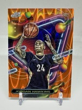 2023-24 Topps Cosmic Chrome Jordan Hawkins Orange Raywave Refractor /25 Rookie