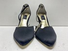 Glint Black Satin Heels Women's Size 6 — photo 2