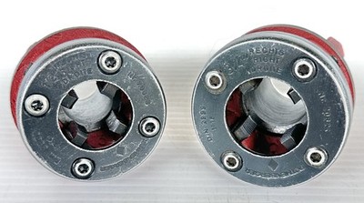 Used Rothenberger 1/2'' and 3/4'' BSP Super Cut Die and Head Set 70823 70824