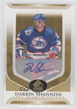 2020-21 SP Signature Edition Legends Gold Spectrum Foil Darrin Shannon Auto 13og