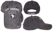 US Army 101st Airborne Screaming Eagle Grey Gray Embroidered Hat Cap - Licensed