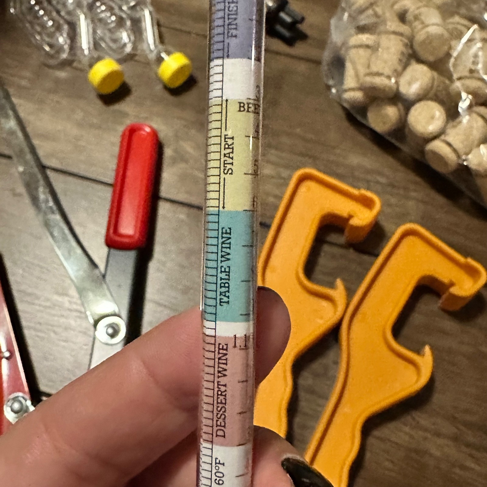 Preowned Wine Making Equipment Kit - with Auto-Syphon, Hydrometer, Corker, Etc