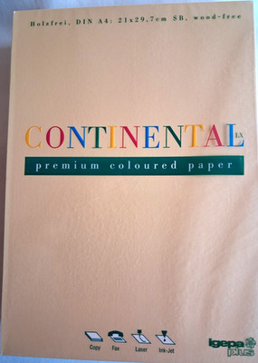 Continental LX Premium Coloured Paper, IGEPA, DIN A4, 160g, 250 Bl., gold 43