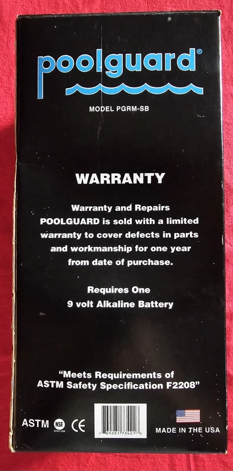 Nueva alarma de boya de seguridad Poolguard para piscinas o spas sobre el suelo - Hecha en EE. UU. Foto 3 de 4