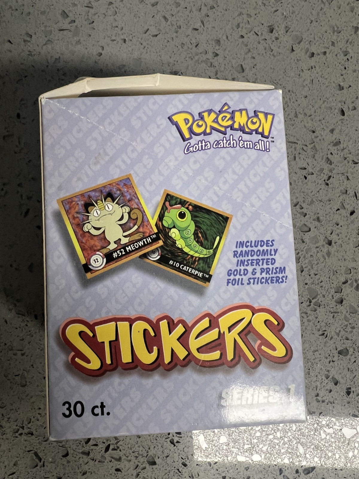POKEMON Artbox Box 1999 - 30 confezioni sigillate in fabbrica - 300 adesivi come nuovi! foto 3