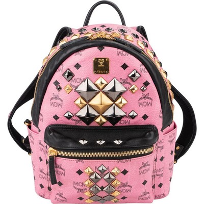 MCM Monogram Visetos Stark Mini Studded Backpack Rucksack