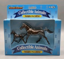 Ertl Farm Country Collectible Animals Thoroughbred Mare with Foal 1995 - NEW 