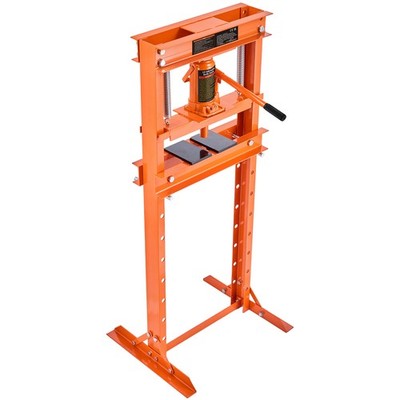 Uimoso 12-Ton Hydraulic H-Frame Shop Press with Press Plates for Bench Use