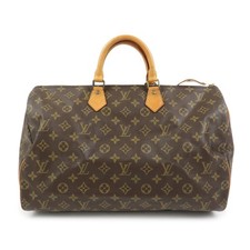 Louis Vuitton Monogram Speedy 40 Hand Bag Boston Bag Brown M41522 Auth Used F/S
