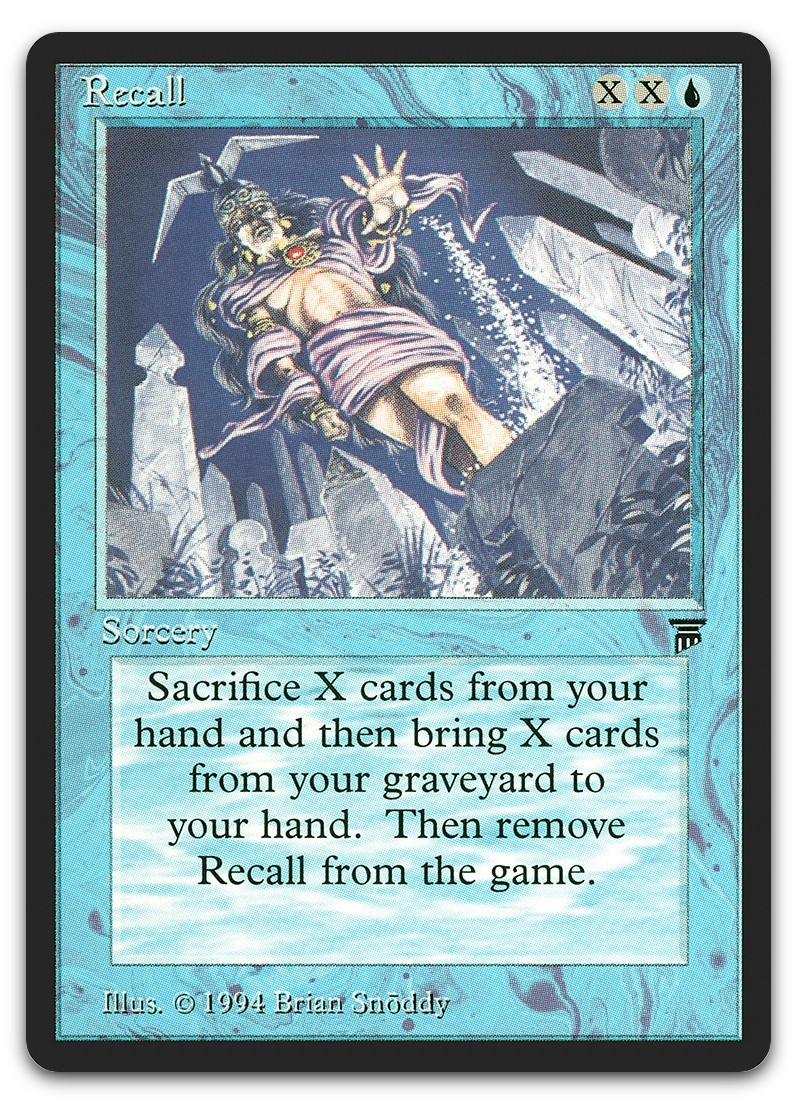 Recall (LP) Legends LEG Magic MTG