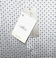Cremieux Signature L/S Shirt 100% Albini Italian Linen XL White Medallion DCS708