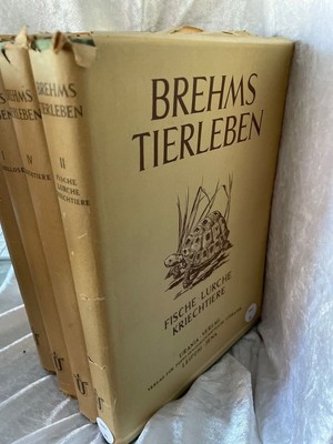 Rammner Brehms Tierleben in vier Bänden, Urania 1955, 1800 Seiten, Bilder Rammne