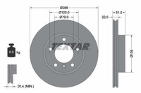 2X Textar Bremsscheibe 92055605 FüR BMW