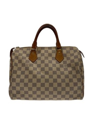 LOUIS VUITTON Boston Bag Speedy 30 Dami Air Zul WHT PVC Used