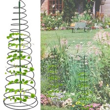 2 Set Plant Support Stakes Tomato Cages Spiral Stakes Tower for Climbing