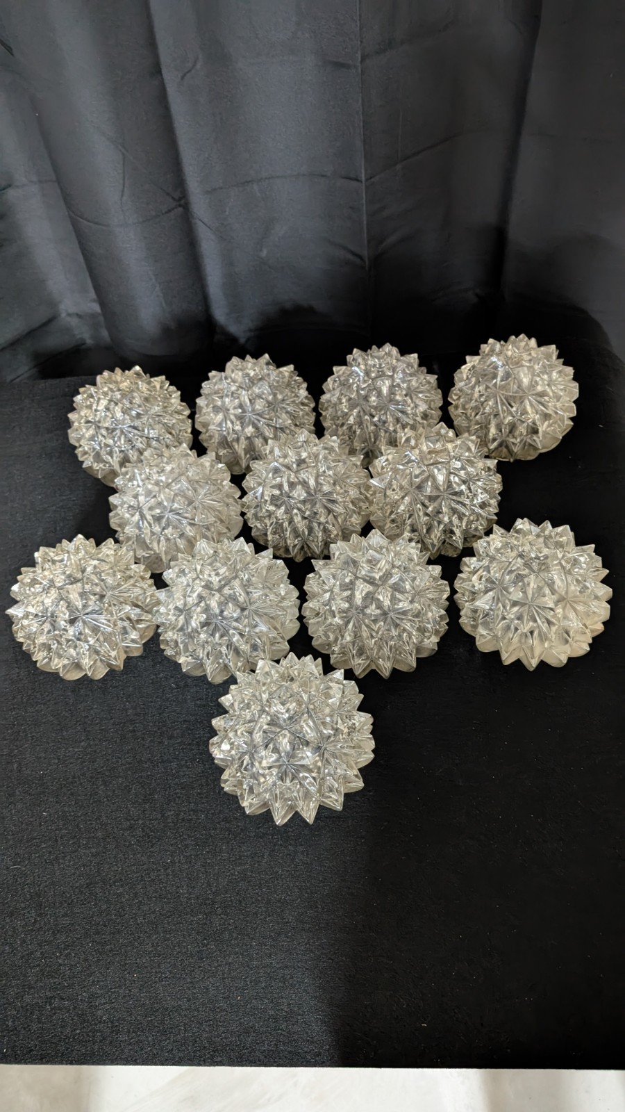 Richard Essig 1x Glaskugel Ersatzglas Lampenschirm 70er Vintage (L)