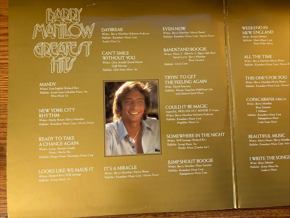 Barry Manilow - "Greatest Hits" - Double LP - Image 3 of 4