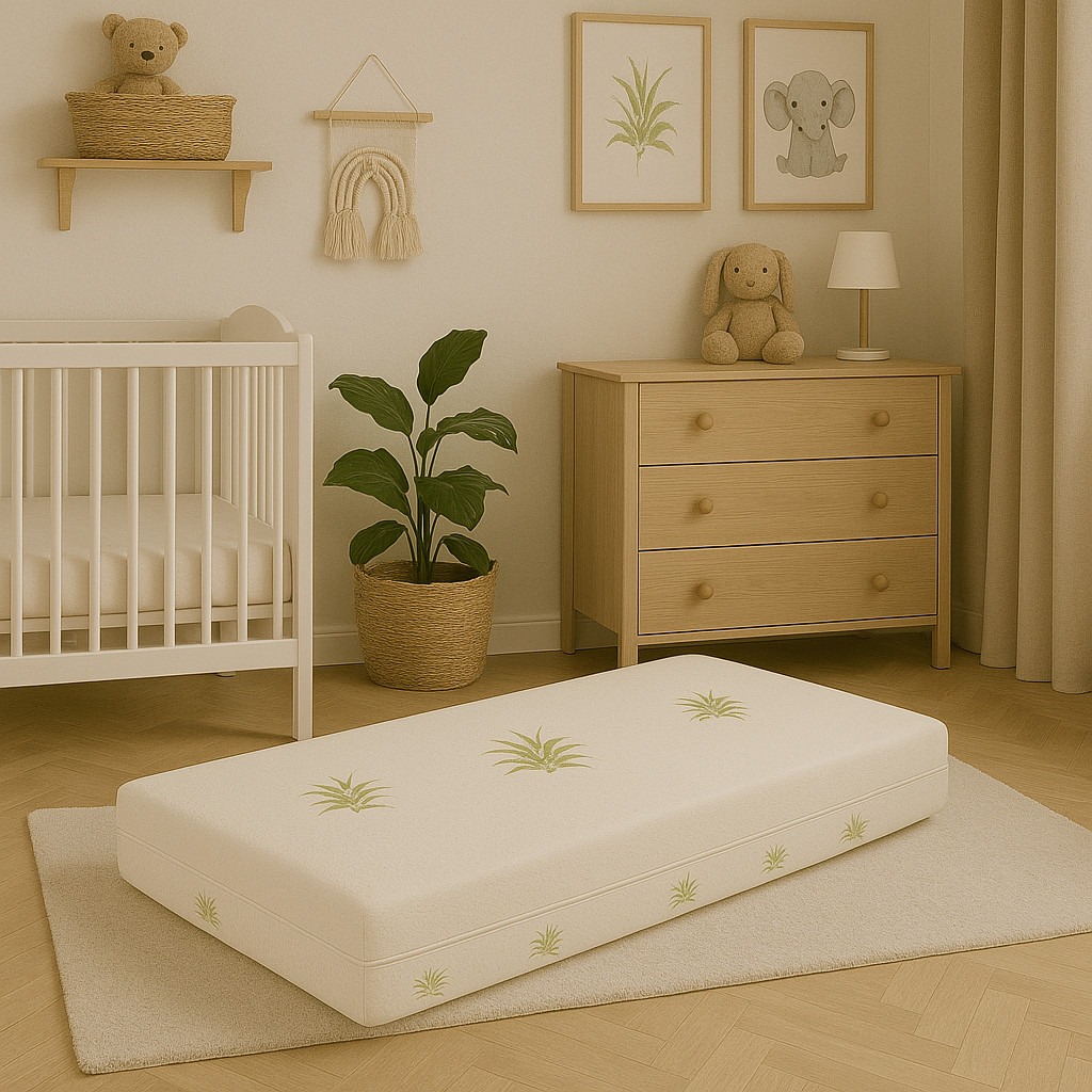 Matelas bébé 60x120 cm en mousse de 9,5 cm pour lit de nourrisson