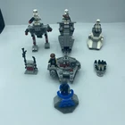 LEGO Star Wars Lot Mini Vehicles AT ST Speeder Bike Snowtrooper Figures Loose