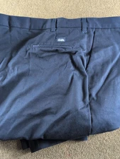 Cintas Mens Pants 54x31 Navy Blue Flat Front ComfortFlex Uniform Midweight NEW