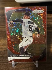 Jordan Yamamoto /99 RED DONUT CIRCLES ROOKIE PRIZM Sp 2020 Miami Marlins 