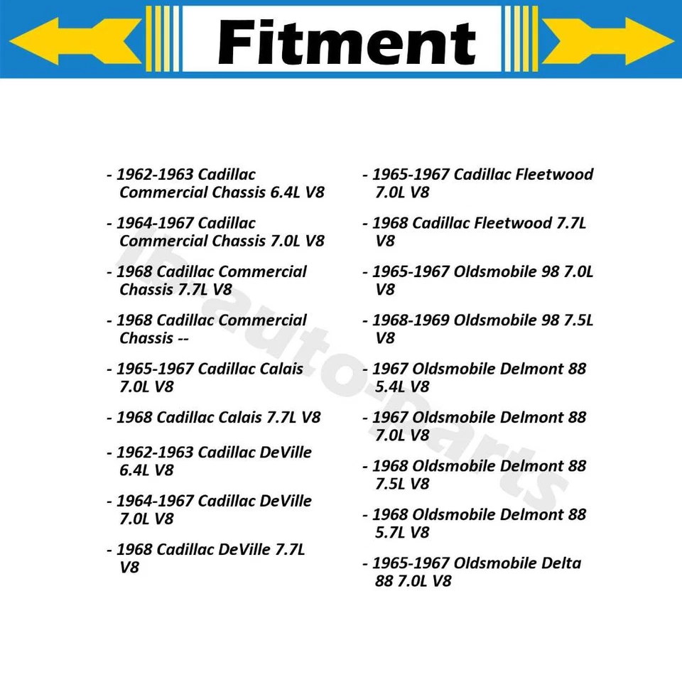 Cilindro de rueda de freno delantero 2x para Oldsmobile Delta 88 1965-1967 Foto 2 de 4