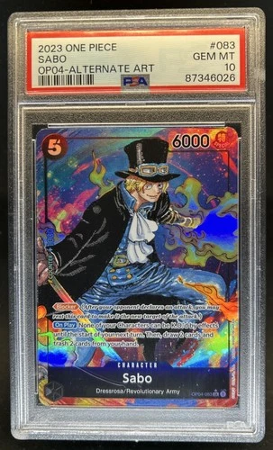 2024 One Piece The Best Sabo Super Rare #OP04-083 PSA 10 GEM MINT