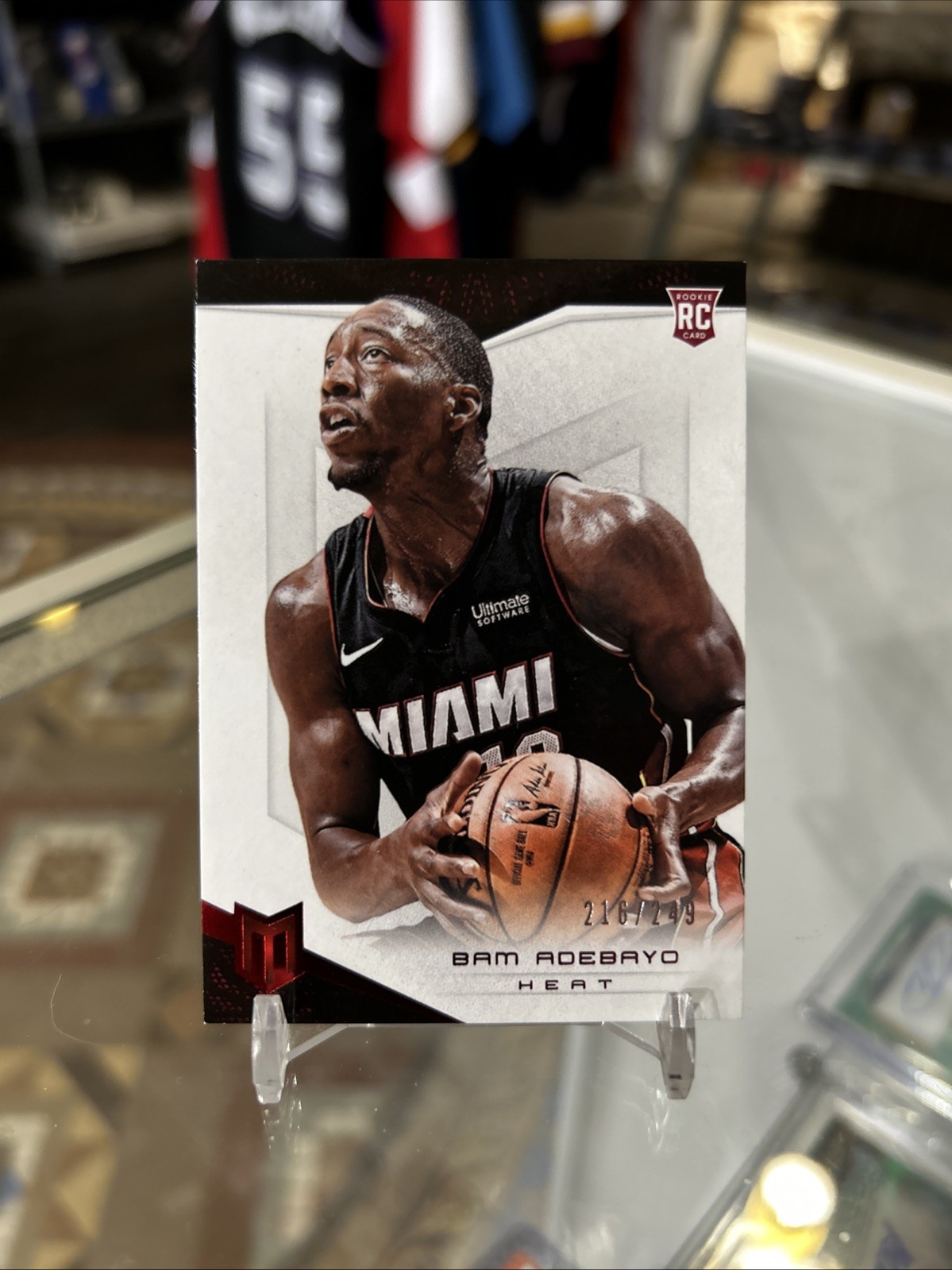 2017-18 Panini Chronicles Momentum #339 Bam Adebayo Rookie RC Red SP /249 Heat!!