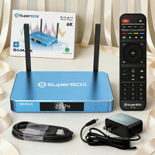   2025 NEWEST SUPERBOX S6 MAX-  FREE AIR SHIPPING   -PROOF OF AUTHENTICY     