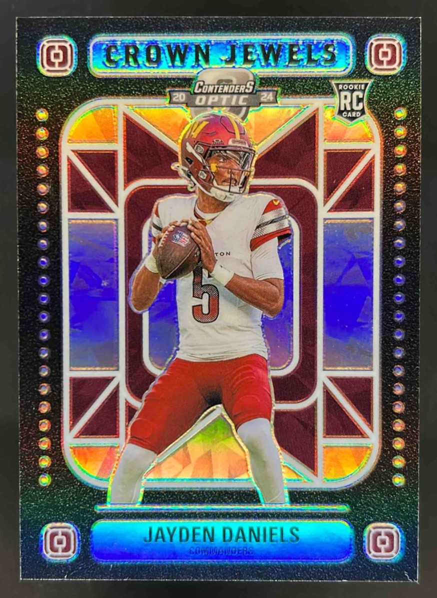 2024 Contenders Optic Jayden Daniels Crown Jewels RC #CJ-JDS Commanders