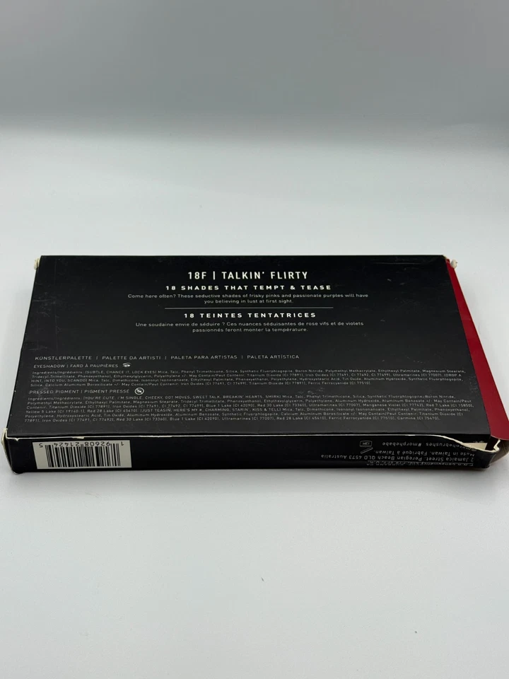 Morphe 18F Talkin' Flirty Artistry Palette 18 Shades Makeup Eyeshadow Palette - Image 3 of 4