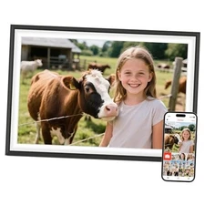 Frameo 10.1" Digital Picture Frame, Smart WiFi Digital 10.1 inch Black & White