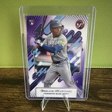 Topps Pristine 2025 Rookie Purple Refractor Orelvis Martinez #76/99 Blue Jays