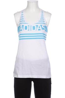adidas Top Damen Trägertop Tanktop Unterhemd Gr. XS Baumwolle Weiß #ut1pp4b