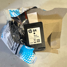 Genuine HP 64 Black Ink Cartridge N9J90AN OEM Open Box Unused