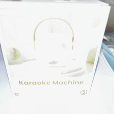 Beilihart Mini Karaoke Machine with 2 Wireless Microphones for Kids Adults Blue