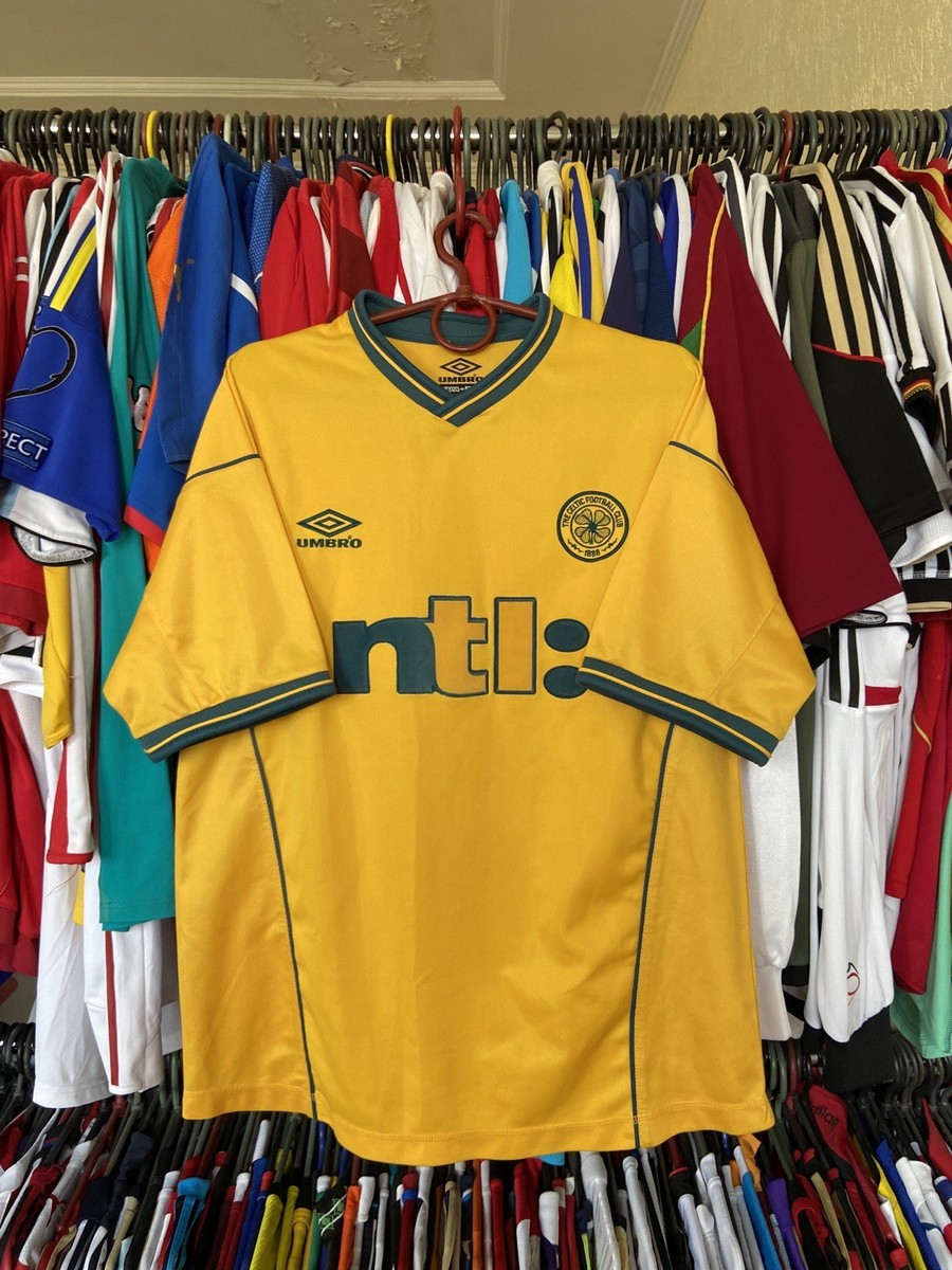 CELTIC 2000 2002 AWAY FOOTBALL SHIRT SOCCER JERSEY UMBRO sz M MEN