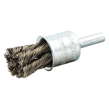 GRAINGER APPROVED 66252838805 End Brush,Shank 1/4",Wire 0.014" dia. 443M38