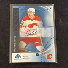 2025-26 SP Game Used #AR-RK Rory Kerins Blue Authentic Rookies Auto RC Flames
