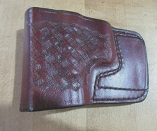 Don Hume Jit Slide #36 Brown Leather Holster  (r)